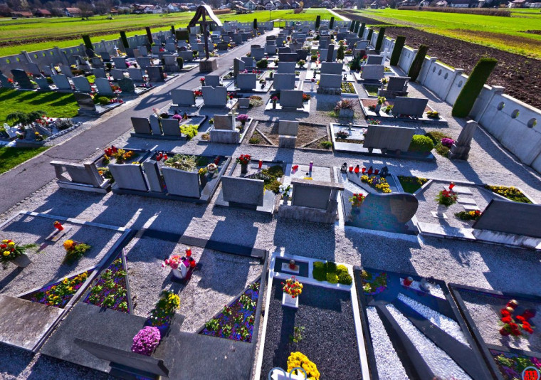 Slika virtualnega ogleda pokopališč