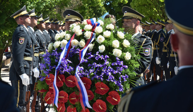 Polaganje venca ob dnevu državnosti 25.6.2021