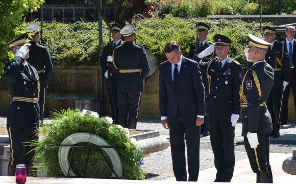 Polaganje venca ob dnevu državnosti 25.6.2021